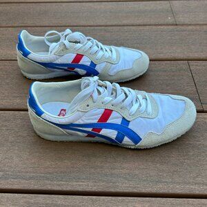 Onitsuka Tiger Size Serrano EU size 38 (US women's 7) white blue red runner